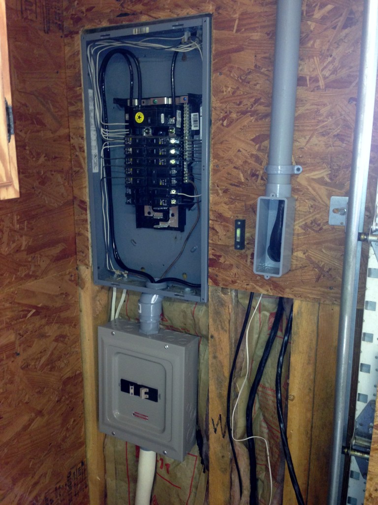Transfer, subpanel and gen feed conduit