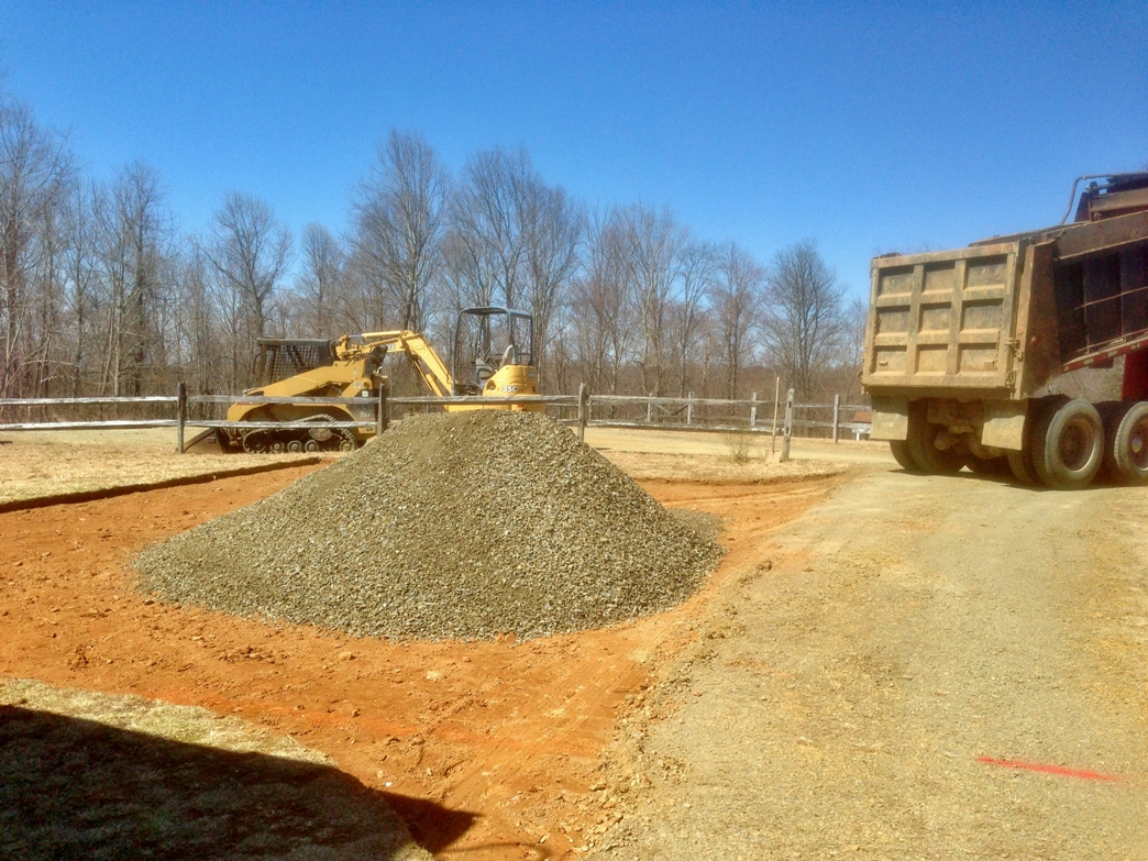 First load of crushed stone - Clean